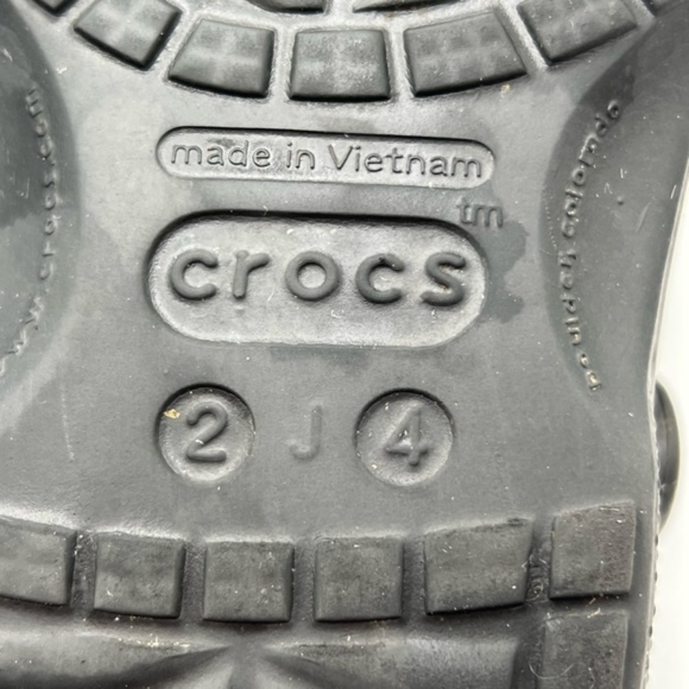 Crocs Unisex Baya Black Clog Size Kids Juniors 2 or 4 - Picture 4 of 5